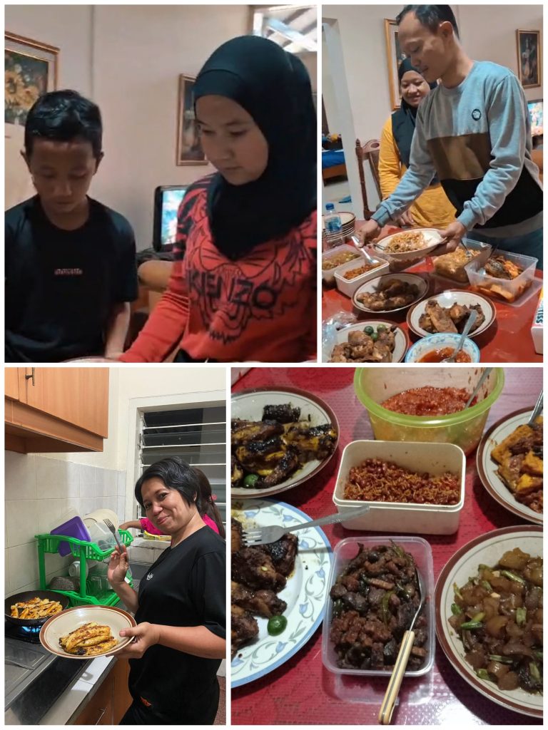 Fasilitas dapur untuk tamu keluarga di Villa Giri Kembang Cipana